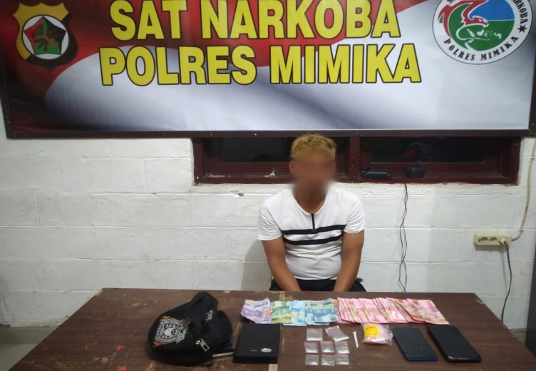 Polisi Amankan Pengedar Shabu Di Lorong Depan Cenderawasih 66 Timika