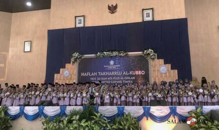 YAYASAN AL-ISLAH BONDOWOSO CABANG TIMIKA GELAR WISUDA PELEPASAN 222 SANTRI DAN SANTRIWATI