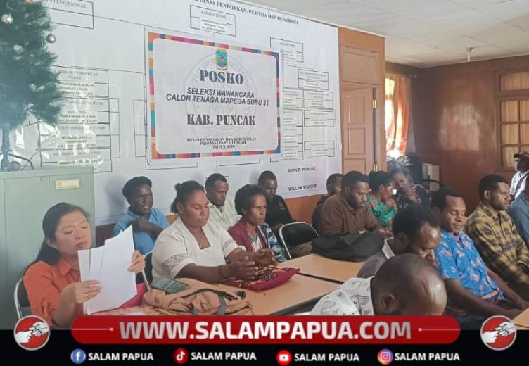 Rekrutmen Guru Mapega Di Papua Tengah, 425 Calon Guru 3T Lolos Tahap Awal