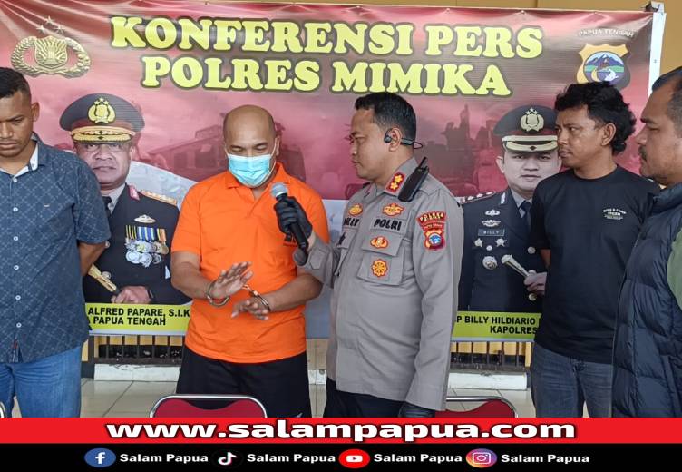 Sempat Kabur  Hongkong Dan Amerika, Spesialis Penipuan Di Lima Polda Ditangkap Reskrim Polres Mimika