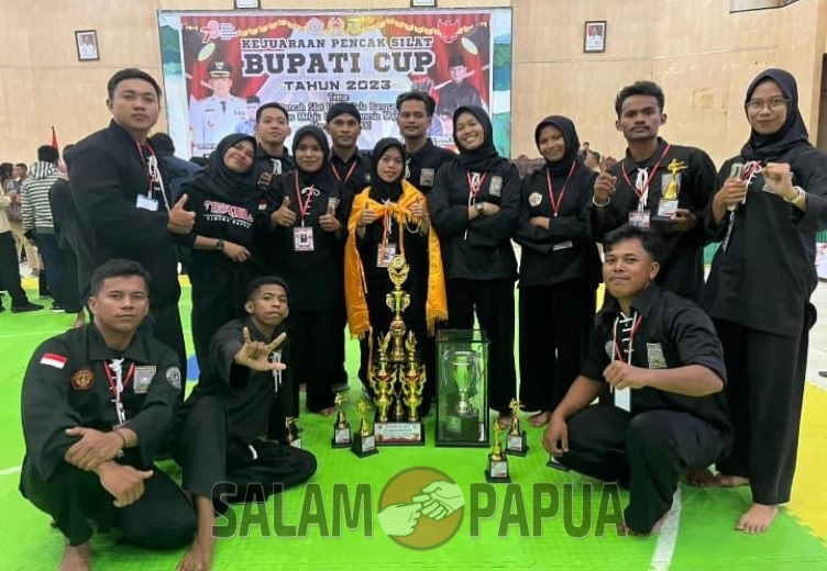 Perguruan PSHT Mimika Raih Juara Umum Kejuaraan Pencak Silat Bupati Cup 2023