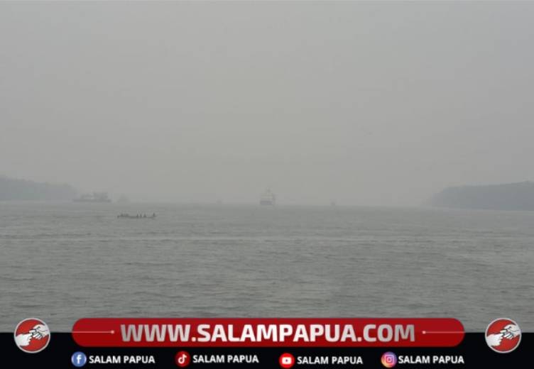 Perairan Mimika Dikepung Kabut Asap, Polairud Imbau Nelayan Batasi Jarak Melaut