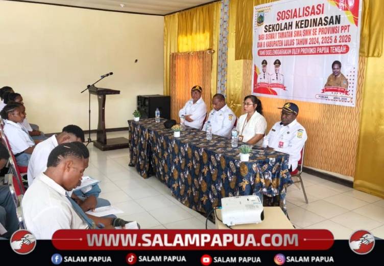 BKPSDM Papua Tengah Sosialisasikan Sekolah Kedinasan Di Kabupaten Puncak