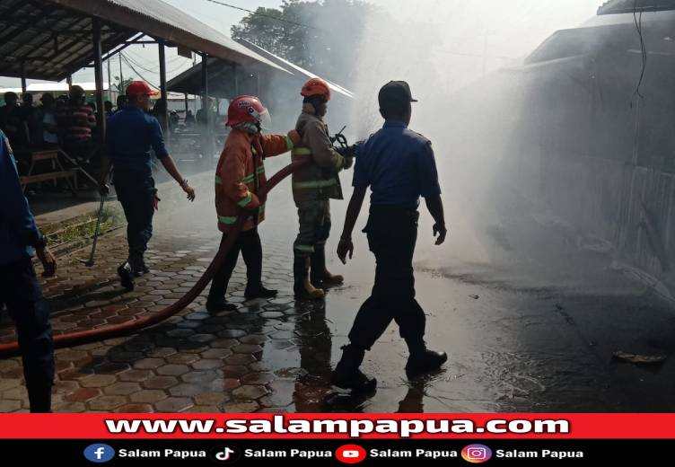 Korsleting Diduga Picu Kebakaran Di Pasar Sentral Timika