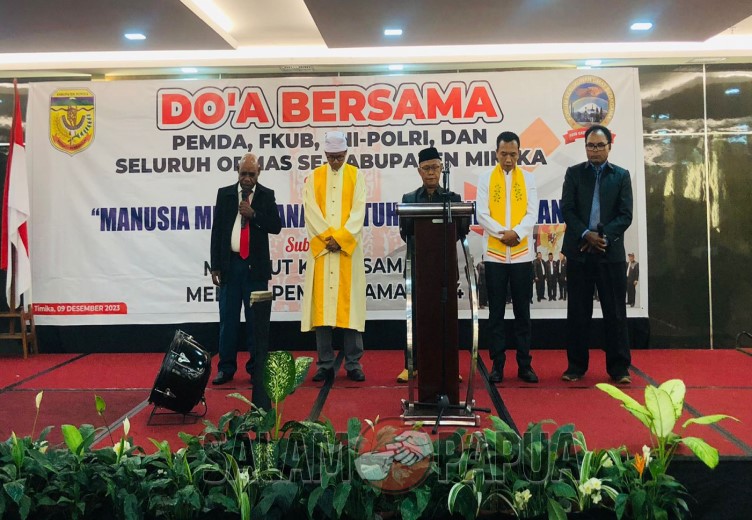 Jelang Pemilu 2024, FKUB Mimika Gelar Doa Bersama Lintas Agama