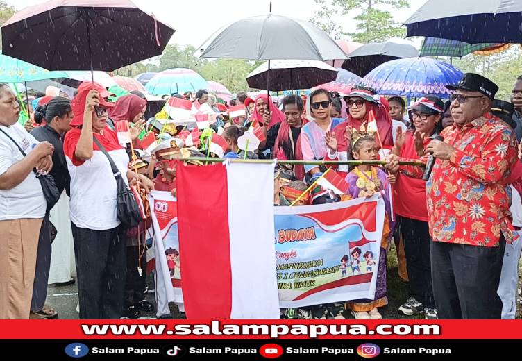 Ribuan Warga Meriahkan Karnaval Budaya HUT Ke-49 Mapurujaya