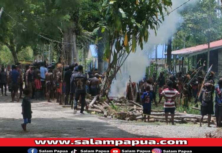 Perang Panah Di Kwamki Narama Dipicu Perselingkuhan, Satu Pendeta Jadi Korban Jiwa