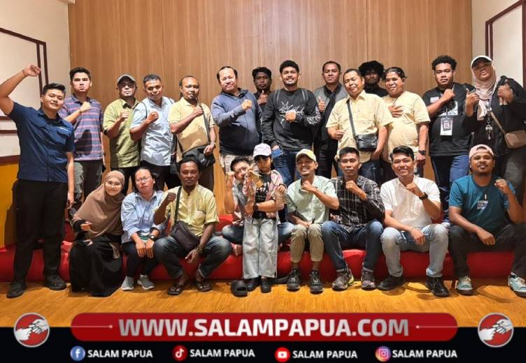 Perkuat Kemitraan, Satgas Ops Damai Cartenz Bukber Bersama Wartawan Mimika