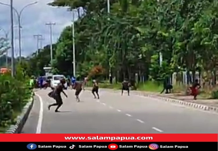 Polisi Bubarkan Kelompok Warga Bertikai Di SP2 Timika