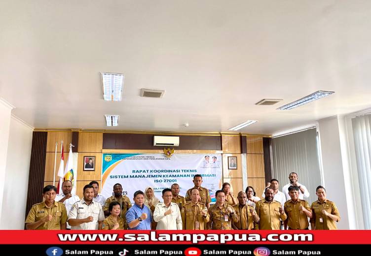Disdukcapil Mimika Gelar Rakor ISO 27001 Untuk Wujudkan Layanan Data Yang Aman Dan Terpercaya