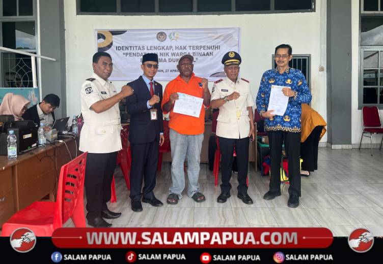 Jemput Bola Di Lapas Timika, Disdukcapil Mimika Cetak 164 KTP-el