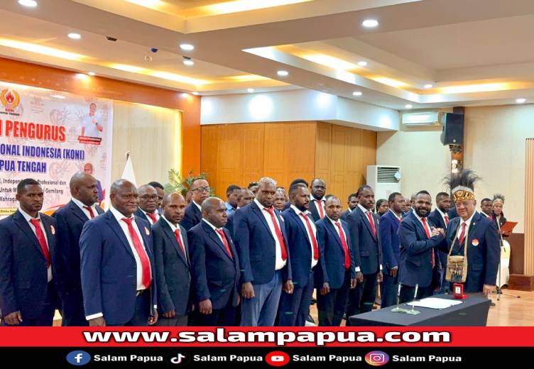 Letjen Marciano Norman Lantik Yosua Tipagau Sebagai Ketua KONI Papua Tengah Periode 2025–2029