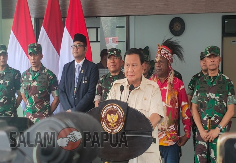 Datang Ke Timika, Prabowo Subianto Resmikan RS Tingkat IV Kodam XVII Cenderawasih