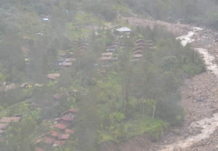 Salah satu dari 3 Kampung di Distrik Tembagapura yang terdampak bencana alam (Foto:Istimewa)