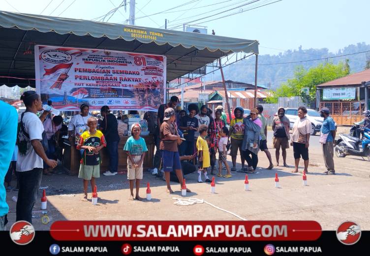 Peringati HUT Ke-81 RI, BMP RI Nabire Gelar Bakti Sosial Di Pasar Karang