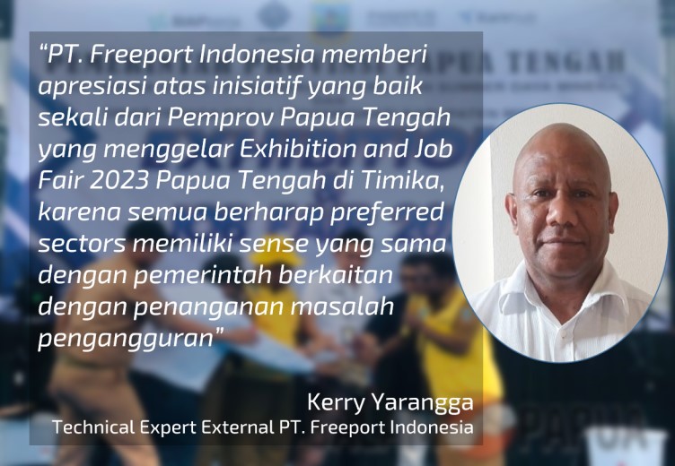 Freeport Bantu 1.500 Kotak Makanan Pada Kegiatan Exhibition And Job Fair 2023 Papua Tengah