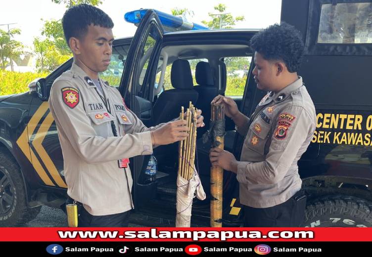 Polisi Amankan 81 Anak Panah Di Bandara Mozes Kilangin