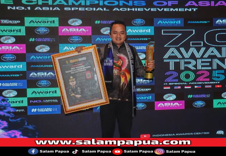 Kapolres Mimika Raih Penghargaan ‘Indonesia’s Most Visionary Leader 2025’