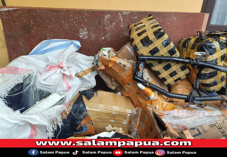 Polres Mimika Gagalkan Pengiriman Rangka Motor Curian Ke Tual Dan Tanimbar