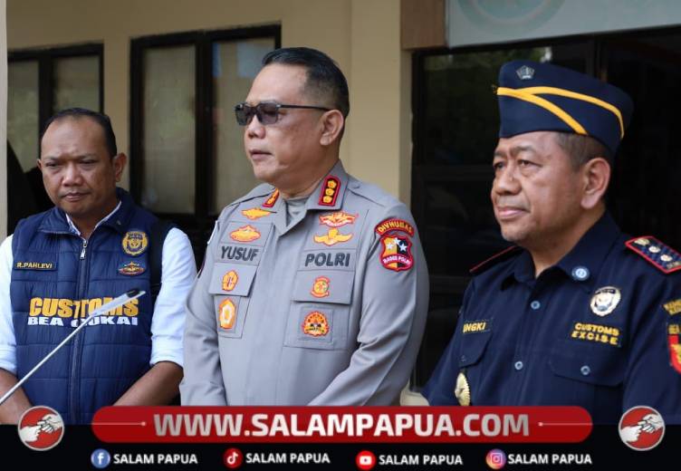 Bea Cukai Dan Satgas Damai Cartenz Gagalkan Penyelundupan 200 Butir Amunisi Di Perairan Jayapura