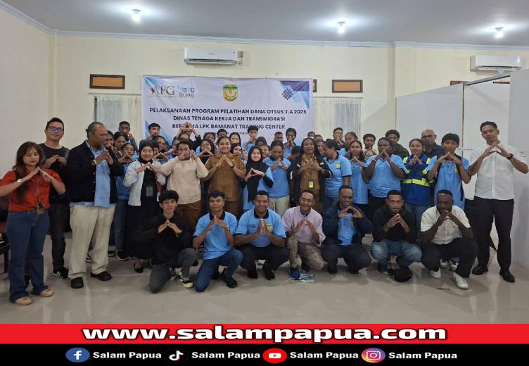 Kerjasama Dengan Bamanat Training Center, Disnakertrans Mimika Gelar Pelatihan K3 Bagi 100 Peserta