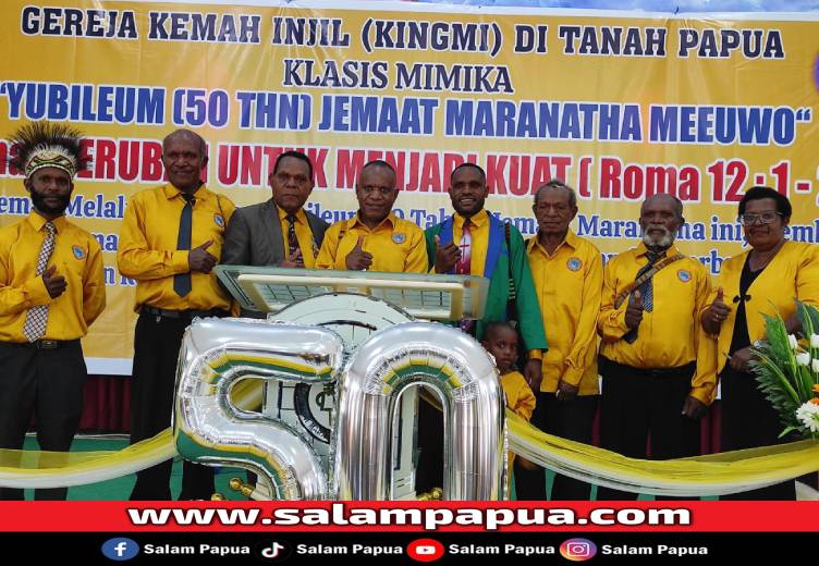 Dengan Tema “Berubah Untuk Menjadi Kuat”, GKI Kingmi Jemaat Maranatha Klasis Mimika Rayakan HUT Ke-50 Tahun
