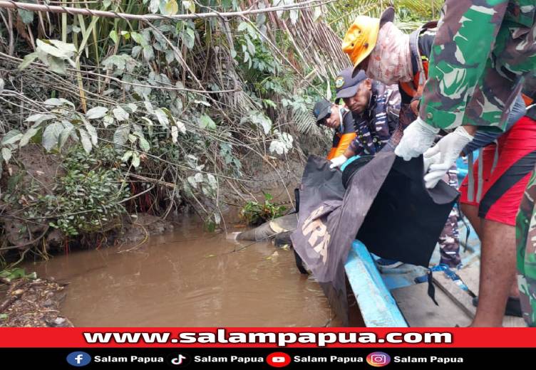 Satu Korban Tenggelamnya Perahu Ketinting Di Kali Asue Asmat Ditemukan Meninggal Dunia