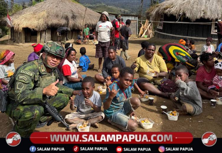Koops TNI Habema Gelar Bakti Sosial Di Gome, Bagikan Sembako Hingga Layanan Kesehatan