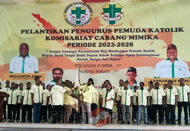 PENGURUS PEMUDA KATOLIK KOMISARIAT CABANG MIMIKA 2023-2026 RESMI DILANTIK