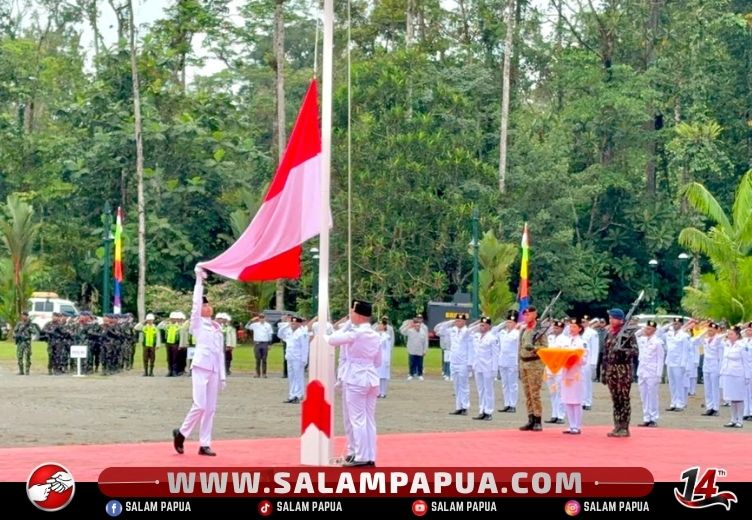 Freeport Wilayah Lowland Sukses Gelar Upacara HUT Ke-81 RI Di Kuala Kencana Mimika