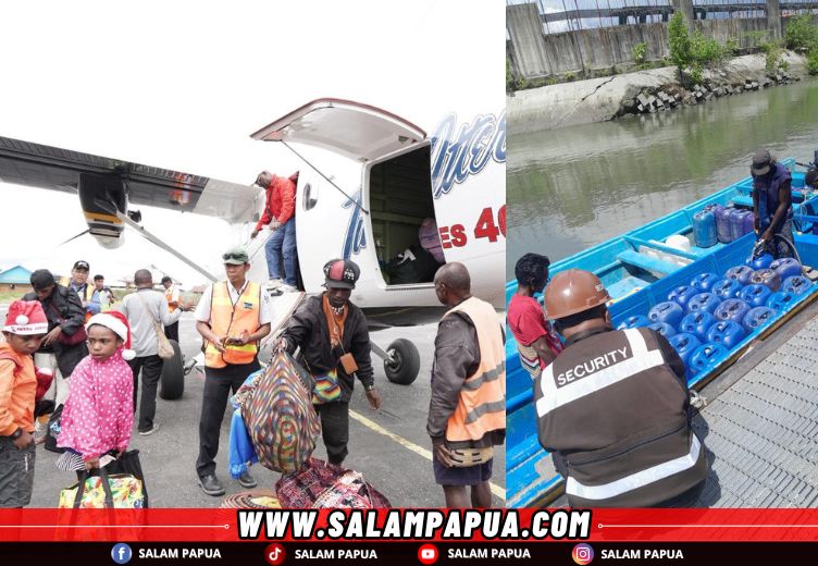 Christmas Flight And Boat PTFI Layani Mudik Natal Karyawan Dan Keluarga Ke Pedalaman Papua