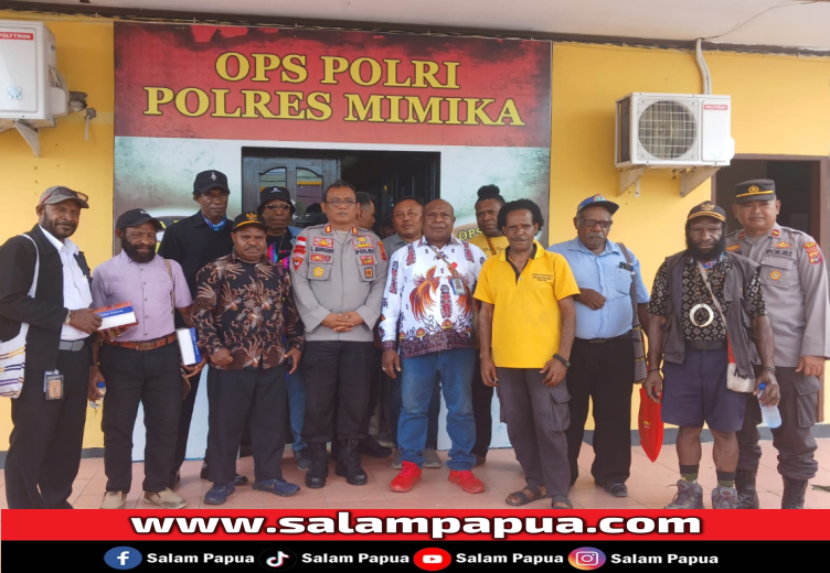Jamin Keamanan Pilkada, Polres Mimika Diskusi Bersama Tokoh Masyarakat 7 Suku