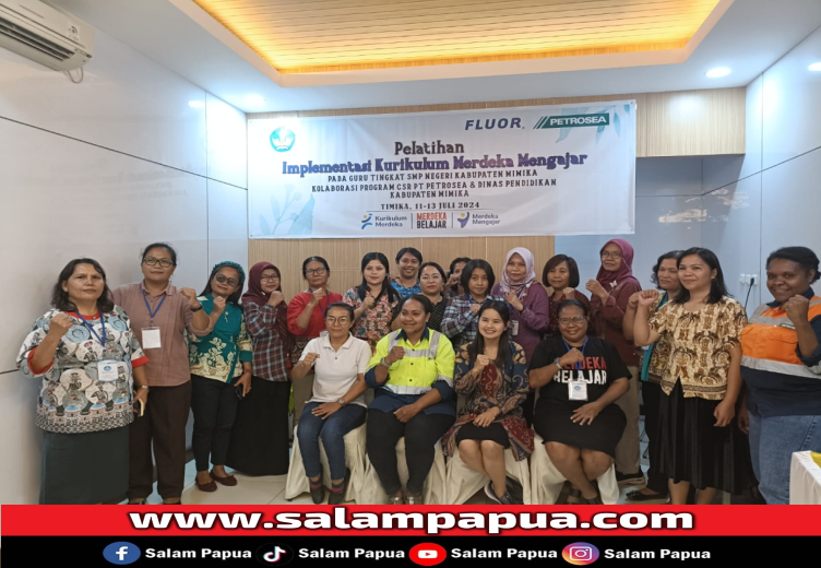 Ikuti Pelatihan Implementasi Kurikulum Merdeka Mengajar Bersama PT Petrosea, Belasan Guru Timika Ucapkan Terima Kasih
