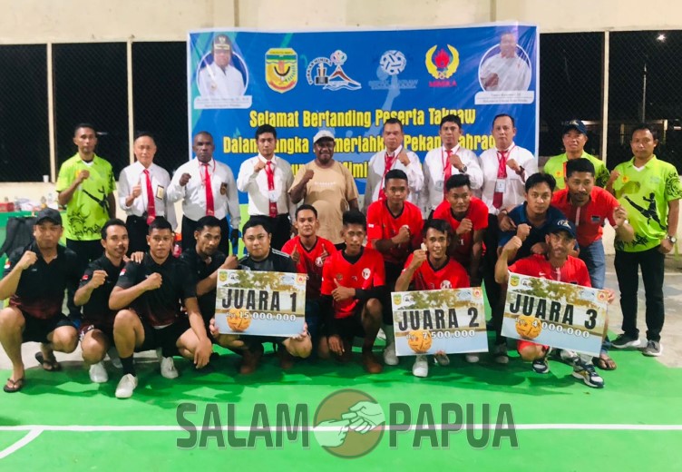 Kejuaraan Sepak Takraw Dalam Rangkaian Porkab I Mimika Resmi Ditutup