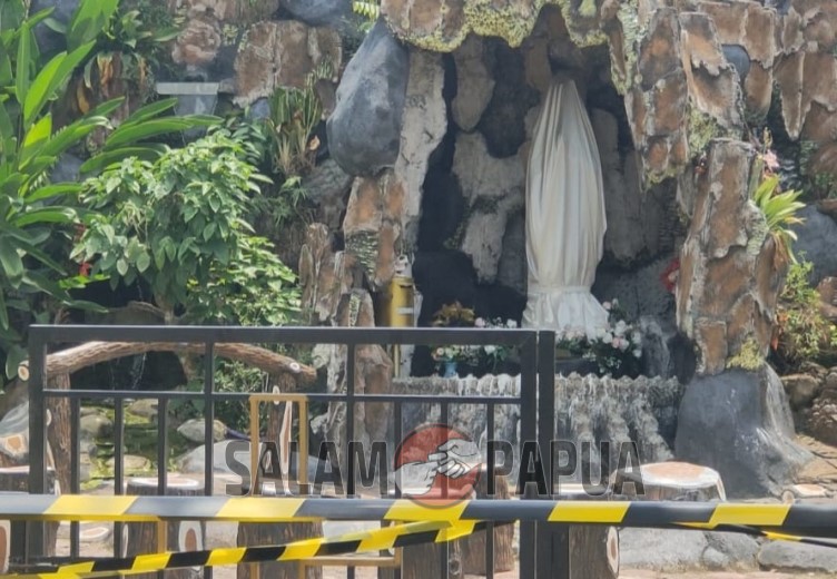 Pelaku Pengrusakan Patung Bunda Maria Di Katedral Tiga Raja Timika Alami Gangguan Kejiwaan