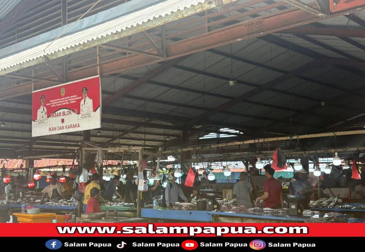Angin Kencang Di Perairan Mimika, Sejumlah Stok Ikan Kosong Di Pasar Sentral Timika