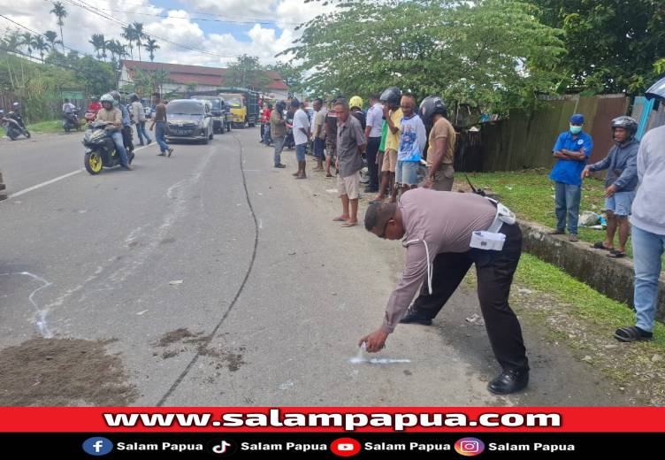 Polisi Olah TKP Laka Maut Di Jalan Budi Utomo Ujung, Begini Kronologinya