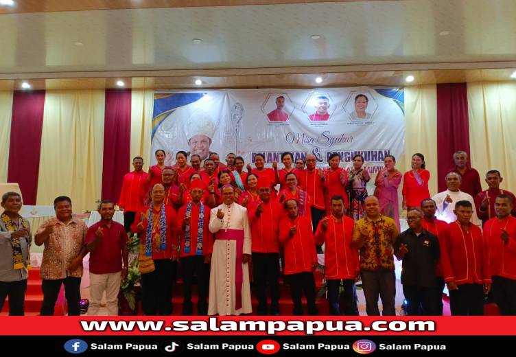 Kerukunan Warga Ohoi Waur Mimika Gelar Misa Syukur Dan Pelantikan Pengurus Periode 2025–2030