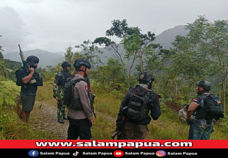Aparat Siaga Di Bandara Sugapa Usai Aksi Penembakan Oleh KKB