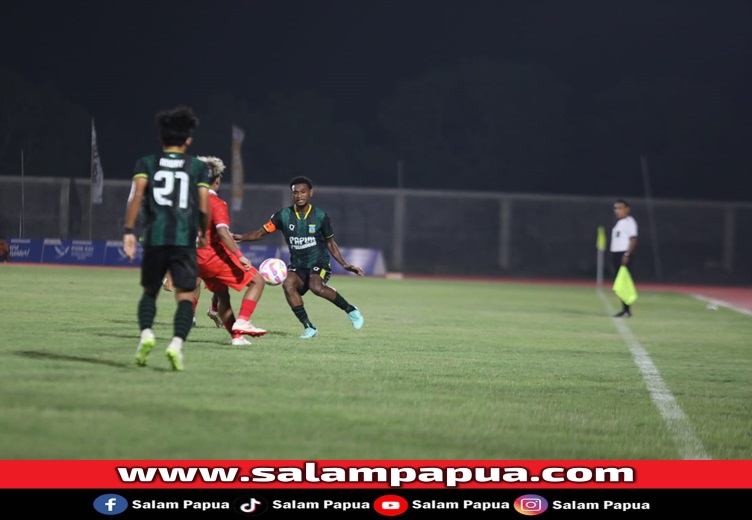 PON XXI, Tim Sepak Bola Putra Papua Pegunungan Tumbangkan Riau 3-1