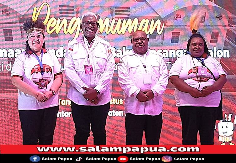 Diiringi Massa Membanjiri Timika, Paslon JOEL Resmi Terdaftar Di KPU