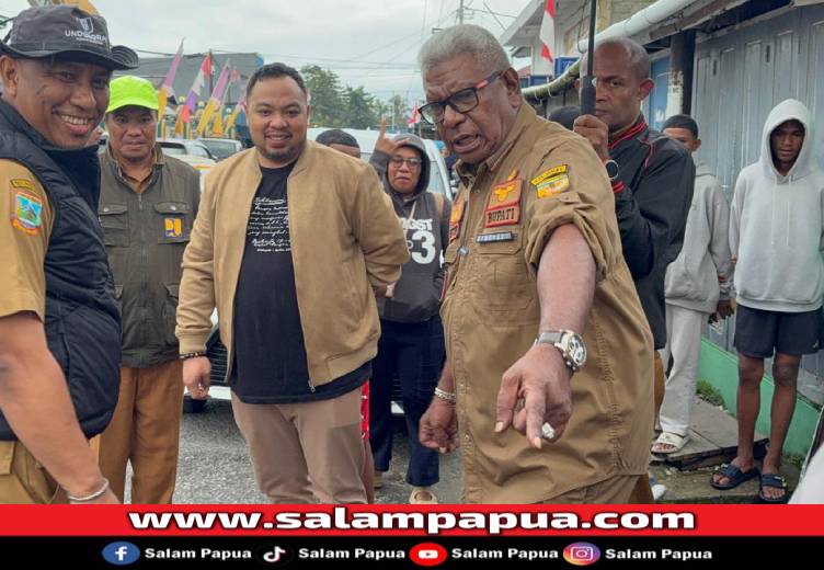 Gerak Cepat Bupati Mimika Atasi Banjir Dengan Buka Drainase Baru Di Titik Rawan