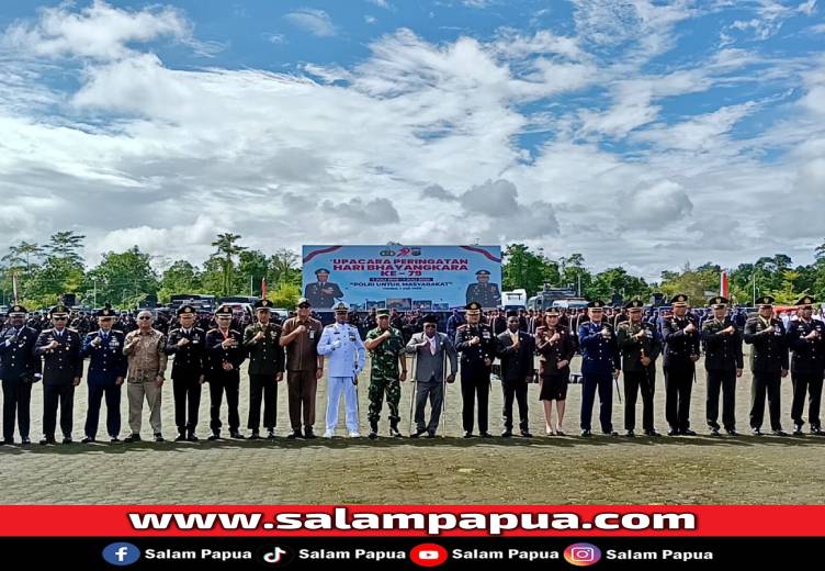 Upacara Hari Bhayangkara Ke-79 Polres Mimika Berlangsung Khidmat, Ini Amanat Kapolda Papua Tengah