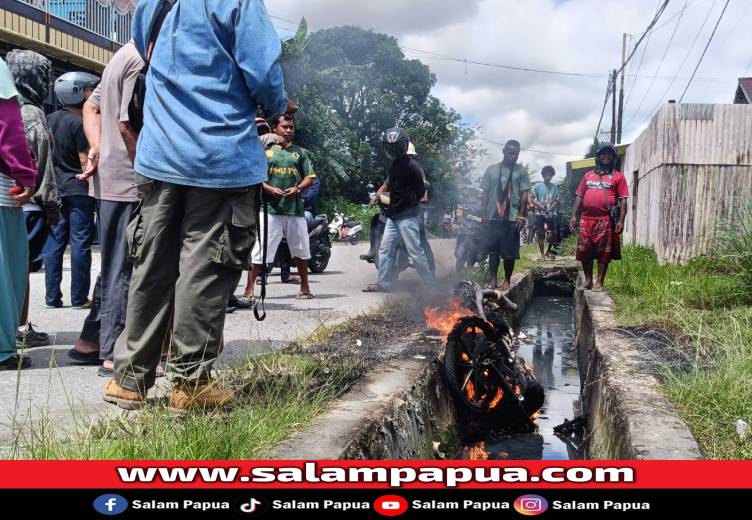 Aki Korslet, Sepeda Motor Tiger Terbakar Di SP2
