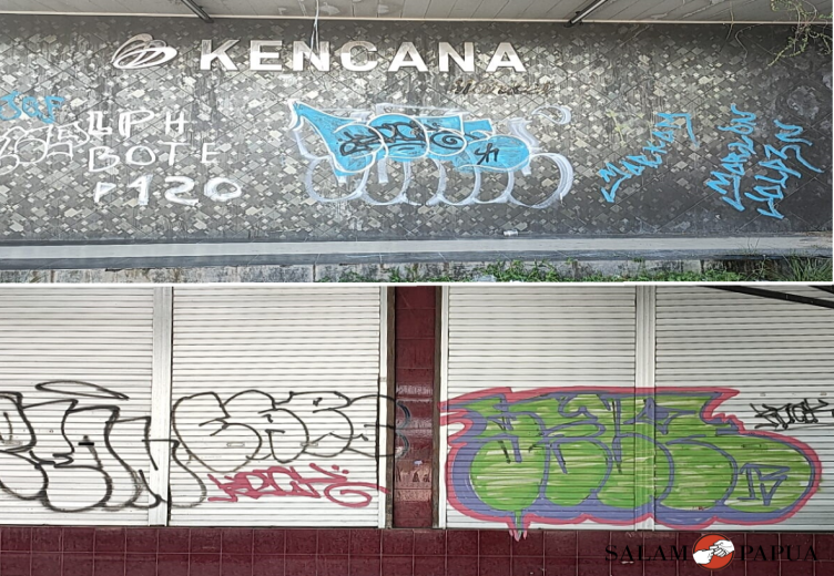 AKSI VANDALISME GEROGOTI WAJAH KOTA TIMIKA, WARGA SEBUT PEMERINTAH KURANG KREATIF