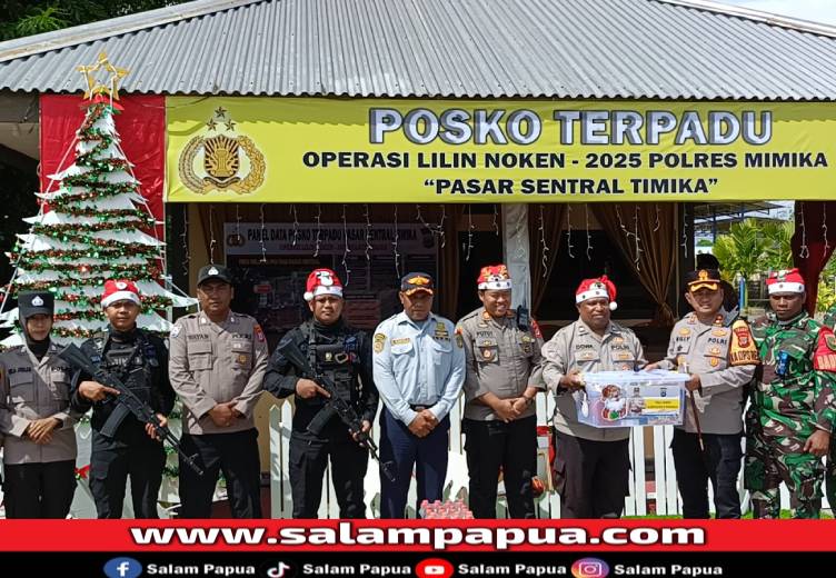 Kapolres Mimika Cek Enam Pos Pengamanan Natal Dan Tahun Baru