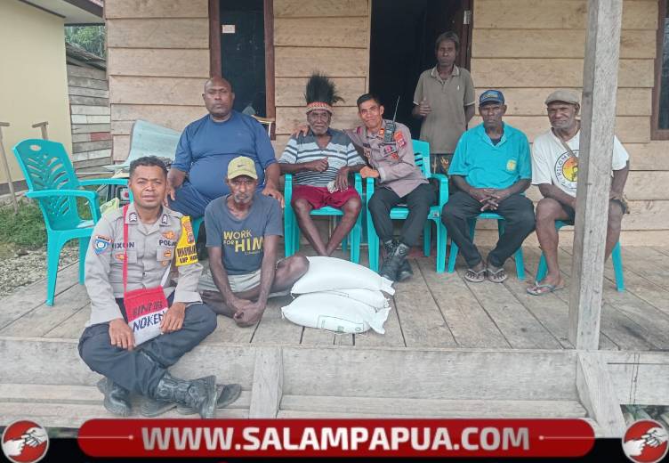 Kasat Binmas Polres Mimika Kunjungi Kepala Suku Kyura, Serap Aspirasi Masyarakat Kamoro