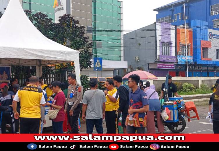 Car Free Day Jelang HUT Bhayangkara Ke-79, Puluhan Warga Timika Terima SIM Gratis