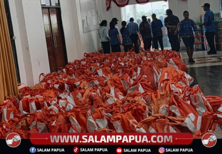 Pemkab Nduga Bergerak Cepat, 500 Paket Bantuan BNPB Disalurkan Ke Warga Terdampak El Nino