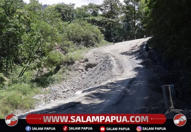 Kerusakan Jalan Trans KM 139–141 Nabire–Paniai Diminta Segera Ditangani PUPR